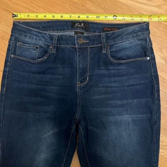 Ladies Size 10 Earl Jeans Dark Blue Skinny Jeans GUC - Picture 3 of 7